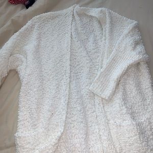 White cardigan